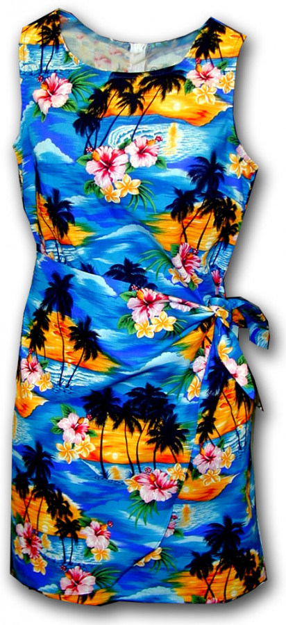 Hawaiian sarong dress clearance
