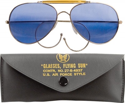 Очки пилота голубые линзы Rothco Aviator Air Force Style Sunglasses Blue Lenses 10200, фото