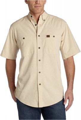 Wrangler Men's RIGGS Workwear® Chambray Work Shirt Natural, фото