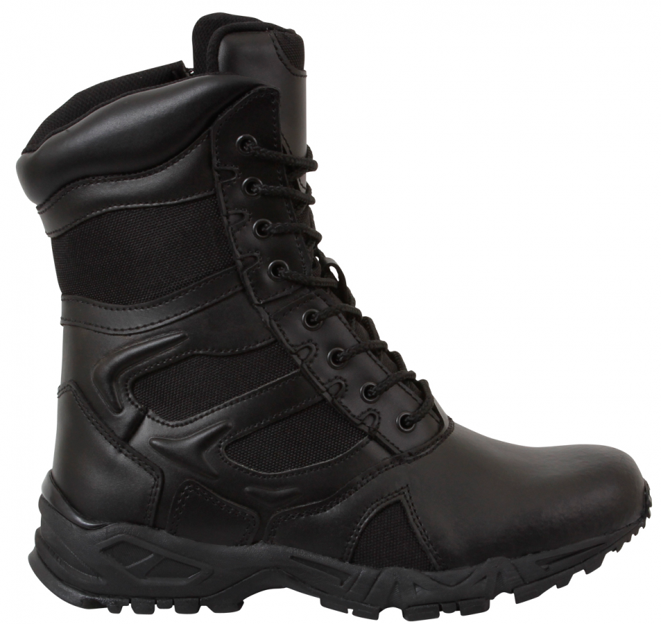 Rothco Forced Entry Deployment Boot With Side Zipper 8 Black 5358
