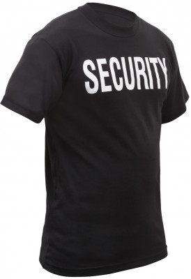 Футболка для сотрудников службы безопасности или охранных агентств Rothco Security  2-Sided T-Shirt Black 6616, фото
