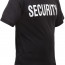 Футболка для сотрудников службы безопасности или охранных агентств Rothco Security  2-Sided T-Shirt Black 6616 - Футболка для сотрудников службы безопасности или охранных агентств Rothco Security  2-Sided T-Shirt Black 6616
