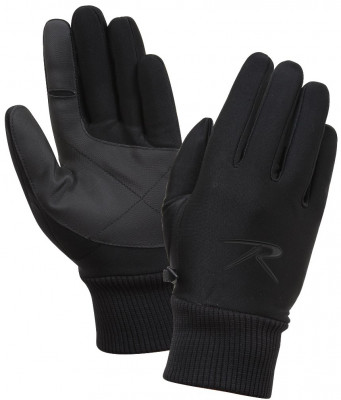 Перчатки зимние Rothco Soft Shell Cold Weather Gloves Black 4464, фото