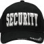 Бейсболка черная с вышитой белой эмблемой «Security» Rothco Security Deluxe Low Profile Cap 9382 - Бейсболка Rothco Security Deluxe Low Profile Cap 9382