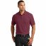 Футболка поло бордовая Port Authority Core Classic Pique Polo Burgundy - Класическая футболка поло Port Authority Core Classic Pique Polo Burgundy