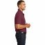 Футболка поло бордовая Port Authority Core Classic Pique Polo Burgundy - Класическая футболка поло Port Authority Core Classic Pique Polo Burgundy