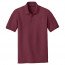 Футболка поло бордовая Port Authority Core Classic Pique Polo Burgundy - Класическая футболка поло Port Authority Core Classic Pique Polo Burgundy