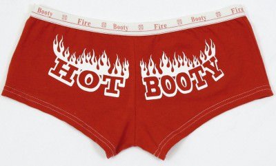 Женские трусики Rothco Women's Booty Shorts Red w/ "Hot Booty" 3972, фото