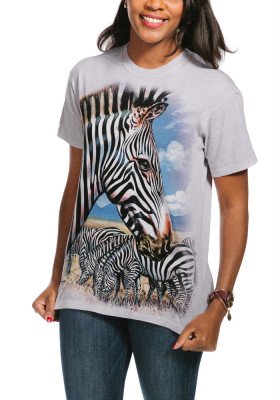 Футболка с зеброй The Mountain T-Shirt Zebra Portrait 105965, фото