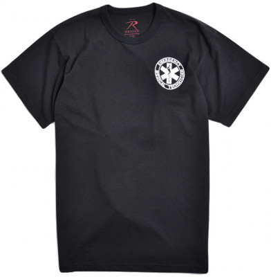 Футболка Rothco 2-Sided EMT T-Shirt Black 6676, фото