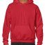 Толстовка Gildan Mens Hooded Sweatshirt Red - Однотонная толстовка пуловер с капюшоном Gildan Mens Hooded Sweatshirt Red
