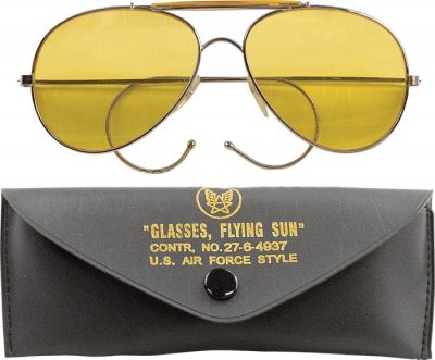 Очки пилота желтые линзы Rothco Aviator Air Force Style Sunglasses Yellow Lenses 10200, фото