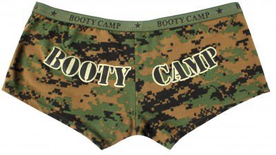 Женские трусики Rothco Women's Booty Shorts Woodland Digital Camo w/ "Booty Camp" - 3977, фото