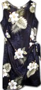Pacific Legend Hawaiian Sarong Dress - 313-2798 Black