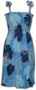 Pacific Legend Rayon Tube Dress - 708-109 Blue