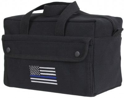 Сумка механика для инструментов черная с тонкой синей полосой Rothco Thin Blue Line Mechanic Tool Bag Black 9101, фото
