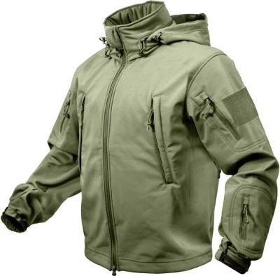 Куртка оливковая тактическая софтшелл Rothco Special Ops Tactical Soft Shell Jacket Olive Drab 9745, фото