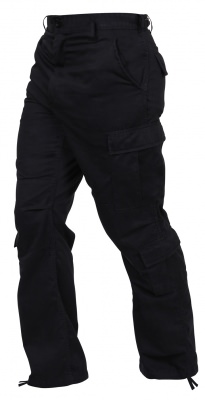Винтажные десантные черные милитари брюки Rothco Vintage Paratrooper Fatigue Pants Black 2986, фото