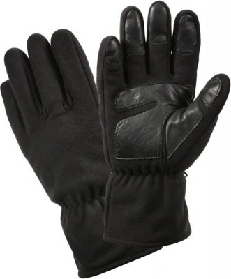 Перчатки микрофлисовые Rothco All-Weather Microfleece Gloves Black 3470, фото