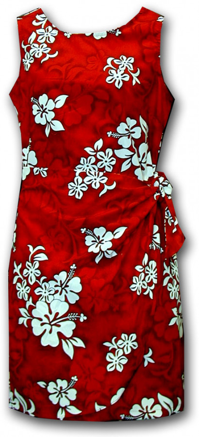 Pacific Legend Hawaiian Sarong Dress 313 3156 Red www.aquamir.kiev.ua