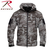Rothco Special Ops Tactical Soft Shell Jacket Black Camo