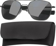 Rothco G.I. Type Aviator Sunglasses 52mm Black Frame / Smoke Lenses 10604