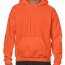 Толстовка оранжевая Gildan Mens Hooded Sweatshirt Orange 18500-037 - Оранжевая мужская толстовка Gildan Mens Hooded Sweatshirt  Orange