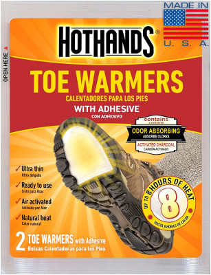 Грелка для ног американская химическая одноразовая (пара) HotHands Toe Warmers, фото