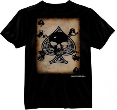 Футболка Black Ink® Printed T-Shirt - Black (Death Card) 80300, фото