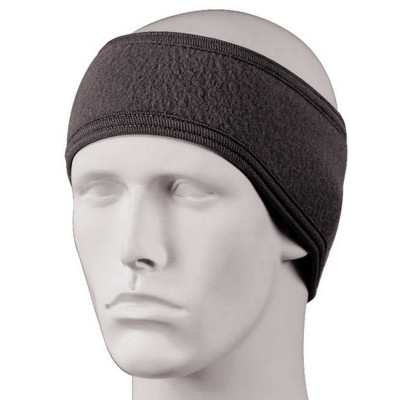 Головная черная флисовая повязка Rothco ECWCS Double Layer Headband Black 5523, фото