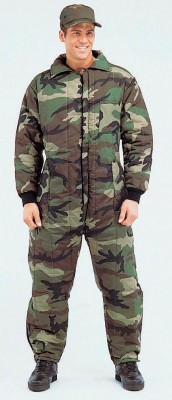 Комбинезон рабочий утепленный лесной камуфляж Rothco Insulated Coveralls Woodland Camouflage 7015, фото