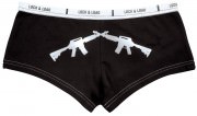 Rothco Women's Booty Shorts Black w/ "Crossed Rifles" - 3985