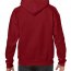 Толстовка Gildan Mens Hooded Sweatshirt Cardinal Red - Темно-красная мужская толстовка  Gildan Mens Hooded Sweatshirt Cardinal Red