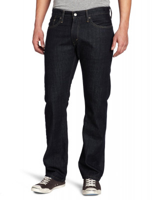 Темно-синие мужские джинсы Levis 514 со скидкой Straight Jeans Tumbled Rigid 005144010 sale, фото
