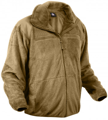 Куртка флисовая койотовая 3-й слой 3-е поколения системы ECWCS Rothco Gen III Level 3 Fleece Jacket Coyote Brown 9734, фото