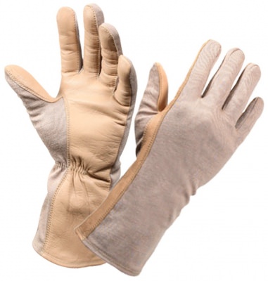 Перчатки пилота Rothco G.I. Type Flame & Heat Resistant Flight Gloves Desert Sand - 3474, фото