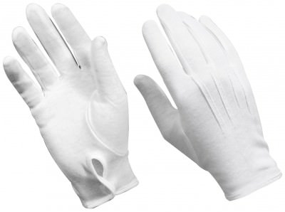 Белые хлопковые парадные перчатки Rothco Parade Gloves White 4410, фото