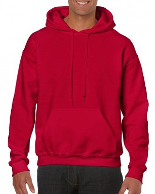 Толстовка Gildan Mens Hooded Sweatshirt Cherry Red, фото