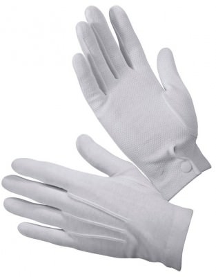 Перчатки парадные белие c резиновыми точками на ладонях Rothco Gripper Dot Parade Gloves White 4411, фото
