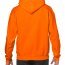 Толстовка Gildan Mens Hooded Sweatshirt Safety Orange - Ярко-оранжевая мужская толстовка Gildan Mens Hooded Sweatshirt Safety Orange