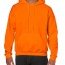 Толстовка Gildan Mens Hooded Sweatshirt Safety Orange - Ярко-оранжевая мужская толстовка Gildan Mens Hooded Sweatshirt Safety Orange