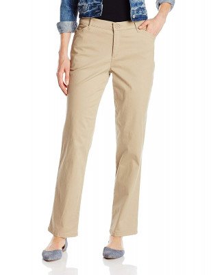 Женские брюки Lee Women's Relaxed Fit All Day Straight Leg Pant Flax 4631224, фото