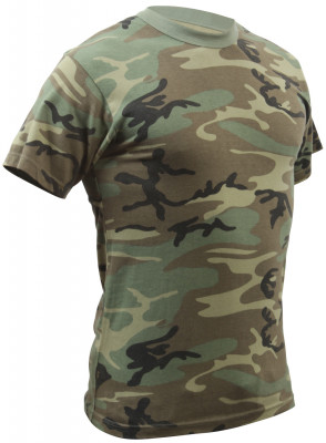Футболка Rothco Vintage T-Shirt Woodland Camouflage 4777, фото