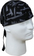 Rothco Gun Pattern Headwrap Black / Silver 5197