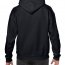 Толстовка Gildan Mens Hooded Sweatshirt Black - Черная мужская толстовка Gildan Mens Hooded Sweatshirt Black