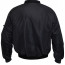 Куртка пилота черная из усиленного нейлона Rothco Enhanced Nylon MA-1 Flight Jacket Black 2890 - Куртка пилота черная из усиленного нейлона Rothco Enhanced Nylon MA-1 Flight Jacket Black 2890