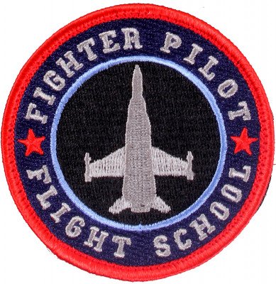 Патч с велкро «Летная школа боевых пилотов» Rothco Patch Fighter Pilot Flight School 1883, фото