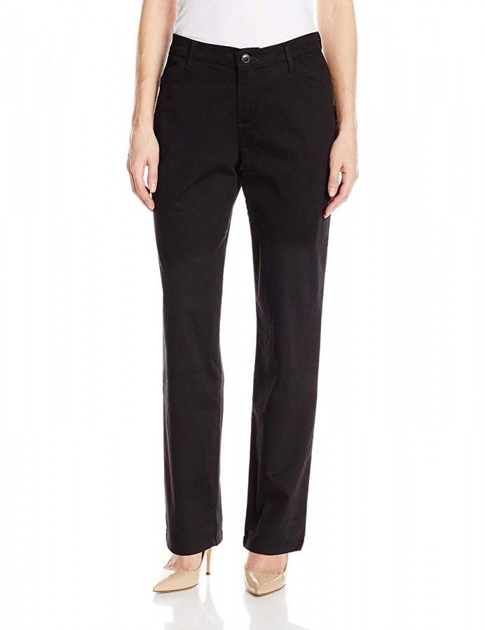 Lee Women s Relaxed Fit All Day Straight Leg Pant Black 4631202