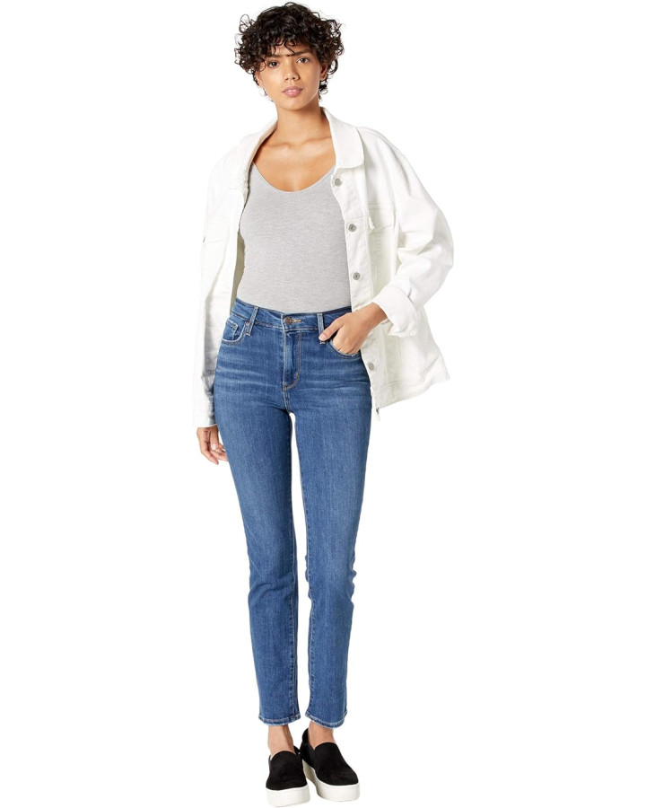 Levis Women s 724 High Rise Straight Jeans Into the Groove 188830014