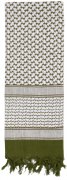 Rothco Shemagh Tactical Desert Scarf Olive/White - 8537